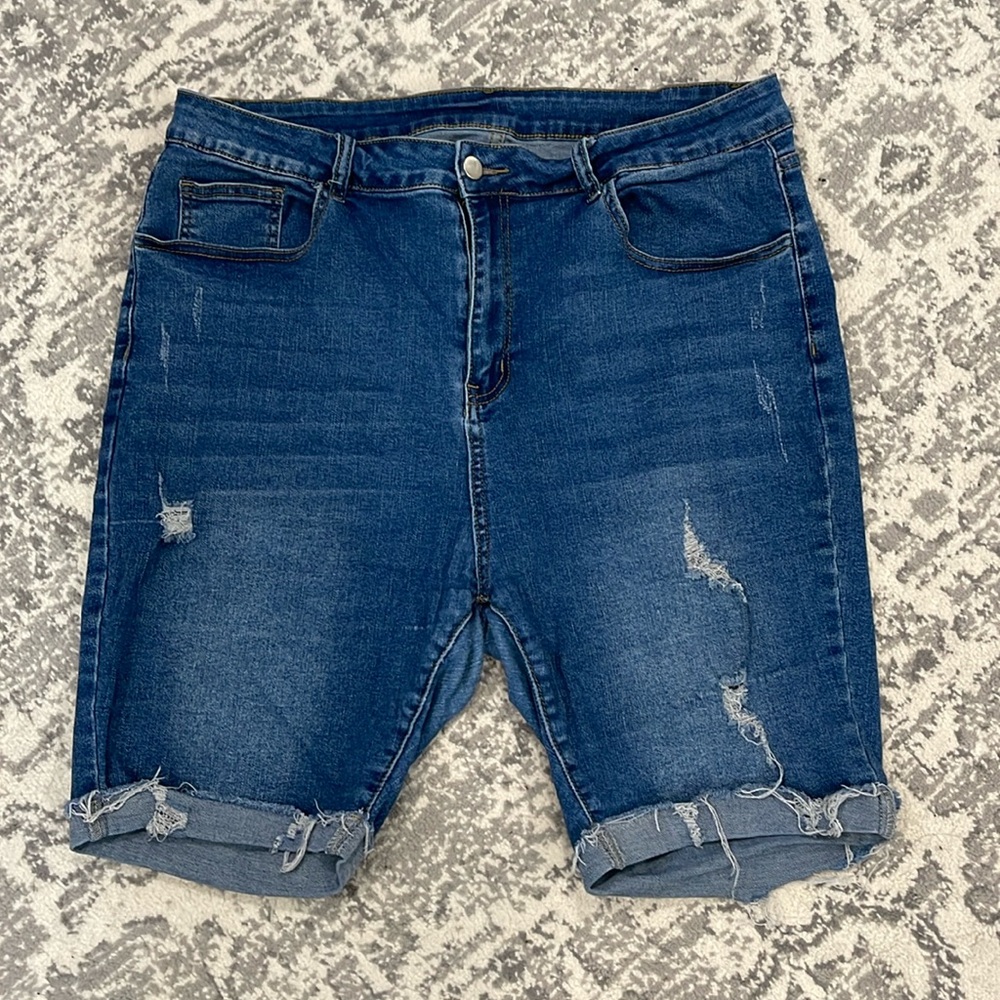 SHEIN Jean shorts.